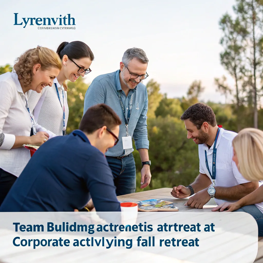 Team building activities at a corporate retreat organized by LYRENVITH